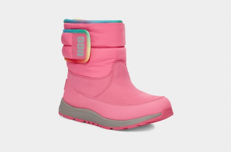 Kozaki Dziecięce Ugg Toty Weather Rainbow Różowe Różowe Kolorowe | RZJ-809461