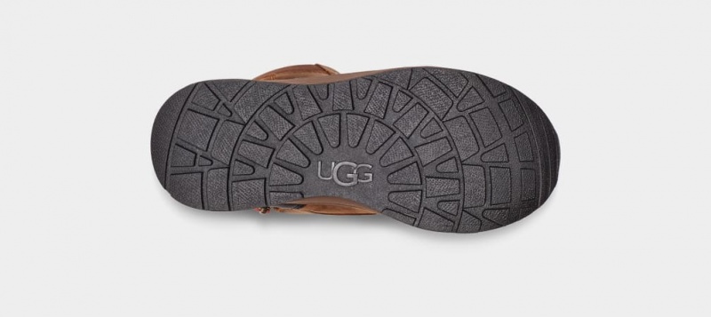 Kozaki Dziecięce Ugg Turlock Skórzane Weather Brązowe | EOK-450693