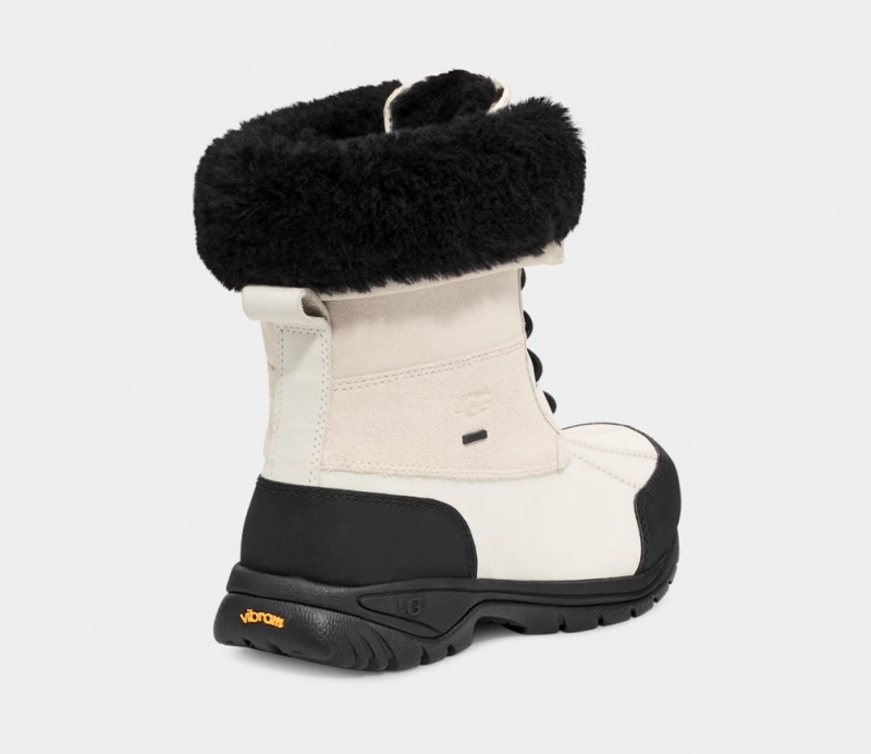 Kozaki Męskie Ugg Butte Białe Czarne | QKU-786543