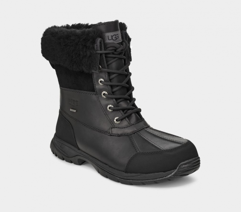 Kozaki Męskie Ugg Butte Czarne | CHK-623740