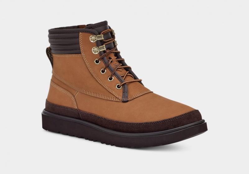 Kozaki Męskie Ugg Highland Sportowe Utility Weather Brązowe | CSZ-128650