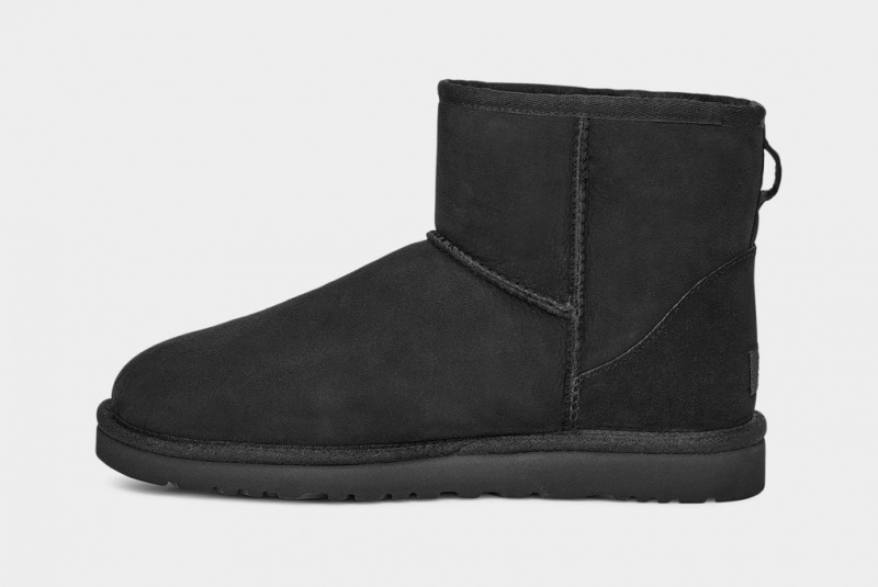 Kozaki Męskie Ugg Klasyczne Mini Czarne | ZWO-386945