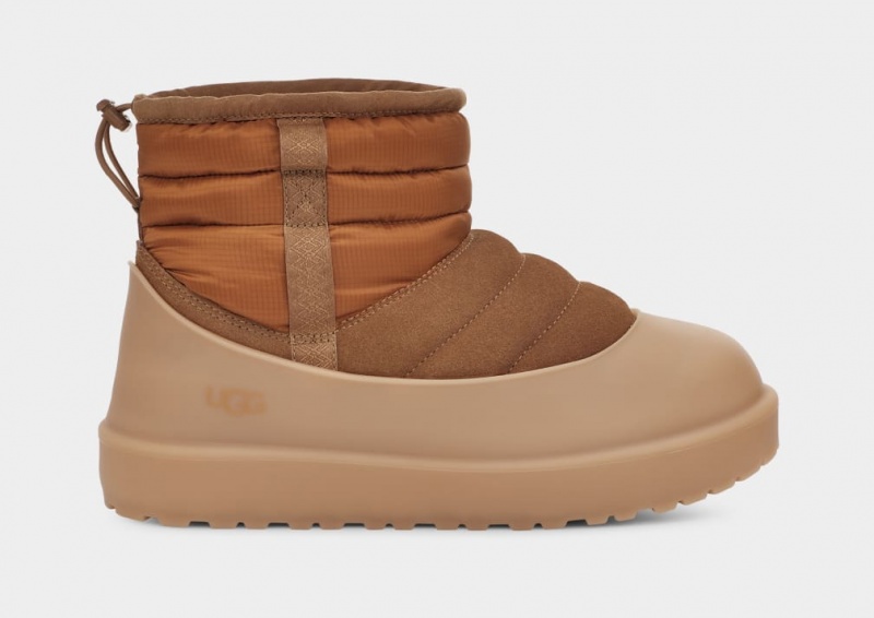 Kozaki Męskie Ugg Klasyczne Mini Pull-On Weather Brązowe | UES-864359