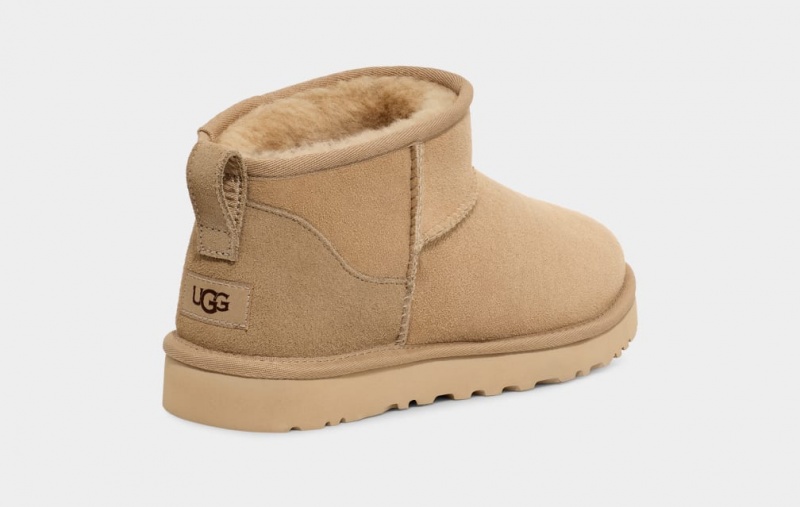 Kozaki Męskie Ugg Klasyczne Ultra Mini Musztardowe | QBC-237194