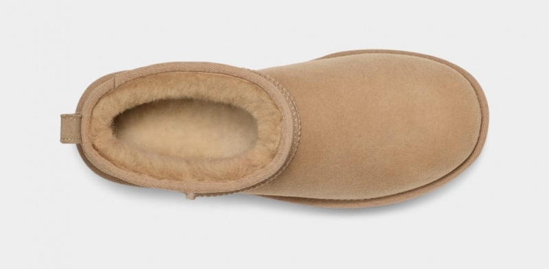 Kozaki Męskie Ugg Klasyczne Ultra Mini Musztardowe | QBC-237194