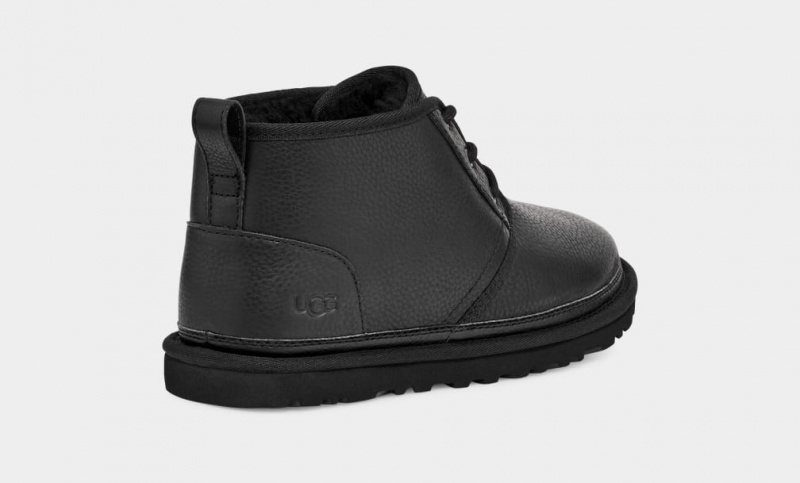 Kozaki Męskie Ugg Neumel Skórzane Czarne | WRX-948702