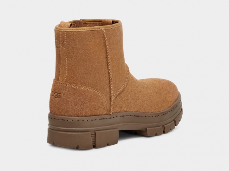 Kozaki Męskie Ugg Skyview Klasyczne Pull-On Zamszowe Brązowe | IKE-540861