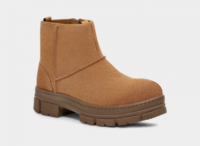 Kozaki Męskie Ugg Skyview Klasyczne Pull-On Zamszowe Brązowe | IKE-540861