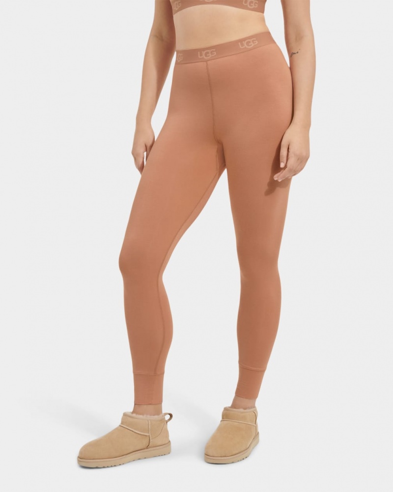 Legginsy Damskie Ugg Paloma Brązowe | GPX-620359