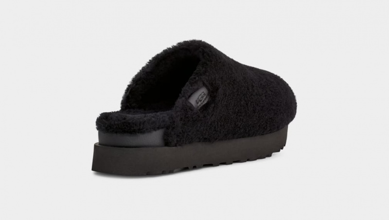 Mokasyny Damskie Ugg Fuzz Sugar Czarne | ZLE-061358