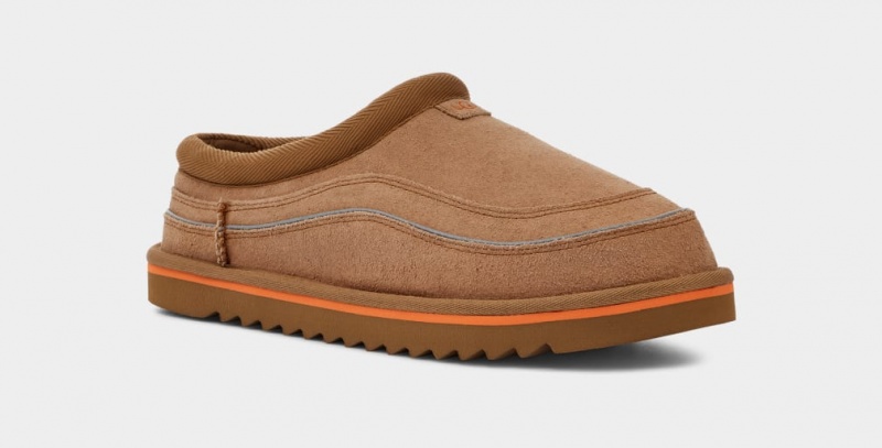 Mokasyny Męskie Ugg Tasman Cali Wave Brązowe Pomarańczowe | ROP-456739