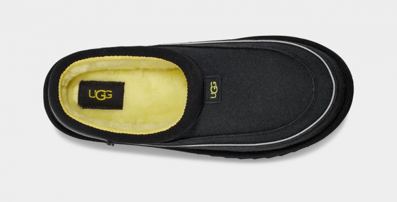 Mokasyny Męskie Ugg Tasman Cali Wave Czarne | GSX-820756