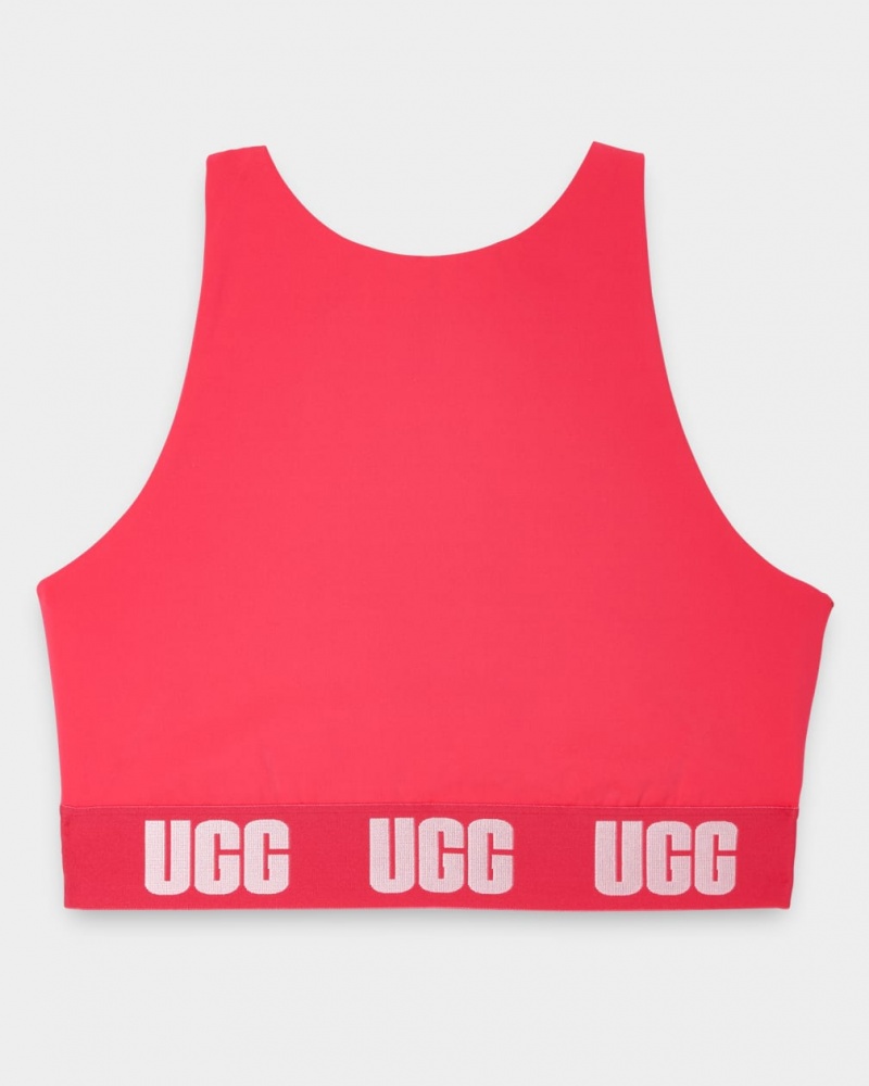 Najfatalniejszy Damskie Ugg Wilmina Logo Bralette Różowe | JGW-960275