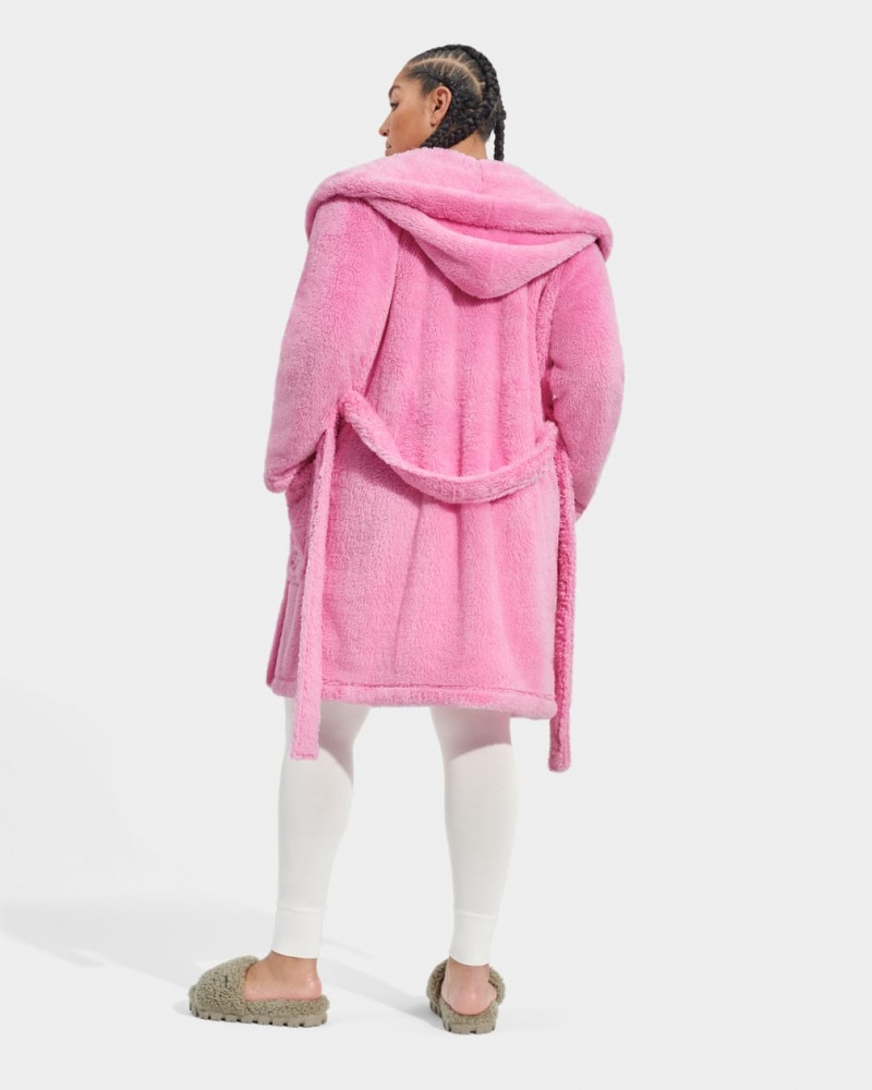 Odzież Na Noc Damskie Ugg Aarti Plush Robe Różowe | XSE-416379