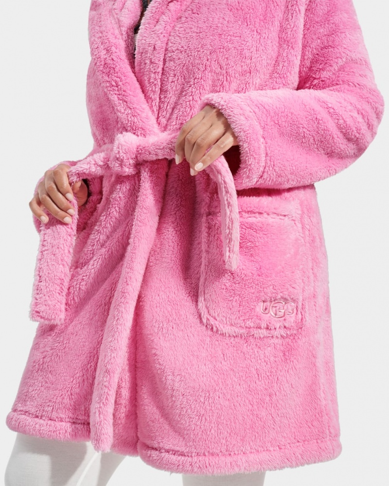 Odzież Na Noc Damskie Ugg Aarti Plush Robe Różowe | XSE-416379