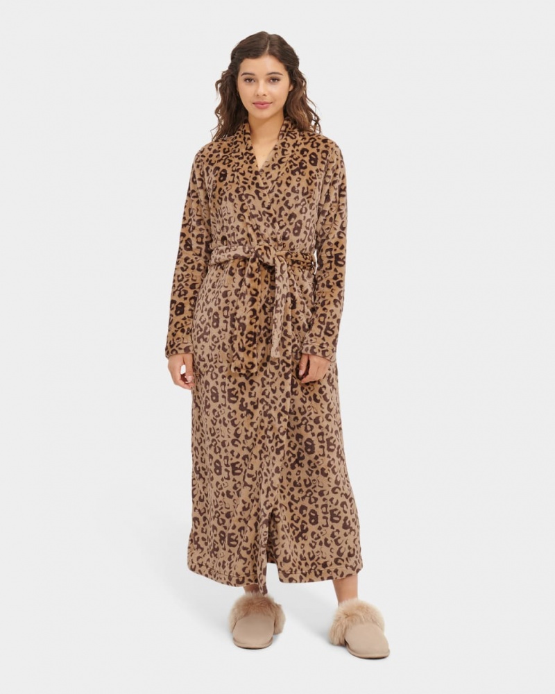 Odzież Na Noc Damskie Ugg Marlow Robe Panterka | CUV-246857