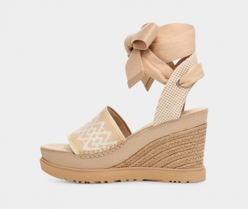 Sandały Damskie Ugg Abbot Wrap Brązowe | BWF-658240