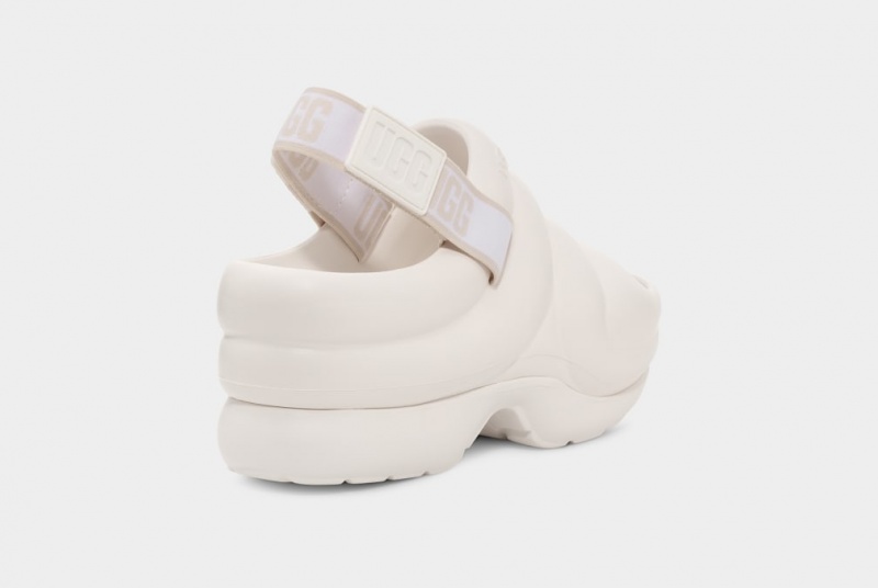 Sandały Damskie Ugg Aww Yeah Białe | BRC-471539