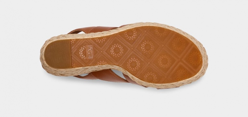 Sandały Damskie Ugg Careena Brązowe | GRF-084796