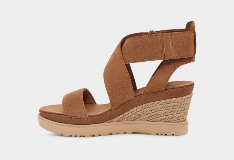 Sandały Damskie Ugg Ileana Brązowe | VTA-162709