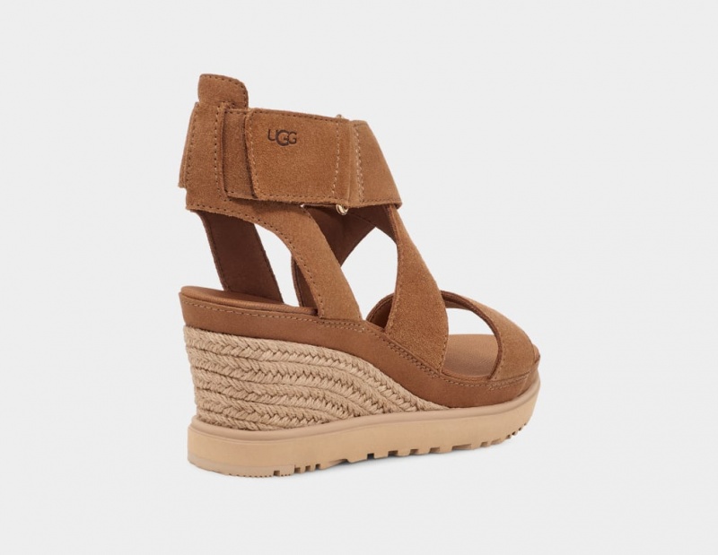 Sandały Damskie Ugg Ileana Brązowe | VTA-162709