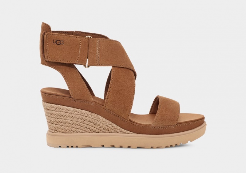 Sandały Damskie Ugg Ileana Brązowe | VTA-162709