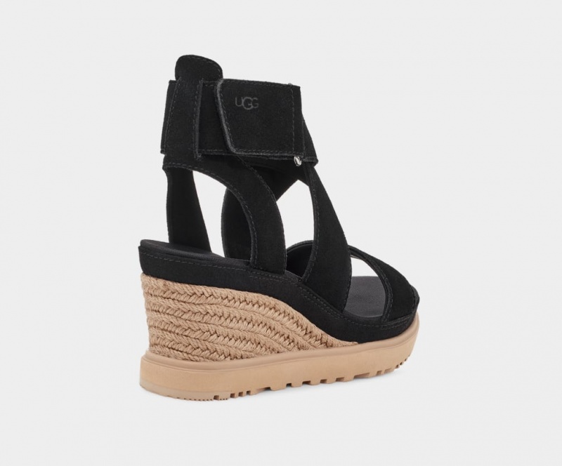 Sandały Damskie Ugg Ileana Czarne | QIP-164902