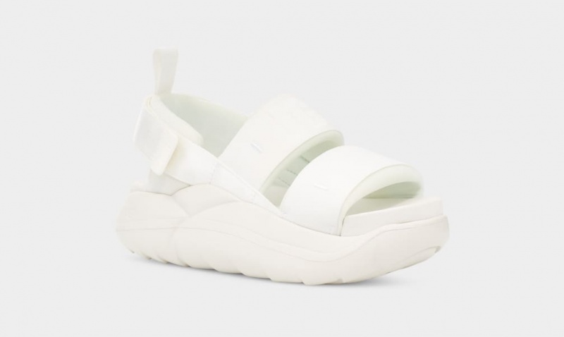 Sandały Damskie Ugg LA Cloud Sportowe Białe | AQD-325697