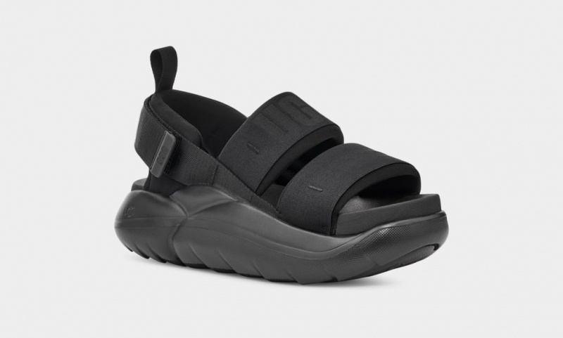 Sandały Damskie Ugg LA Cloud Sportowe Czarne | RBX-576238