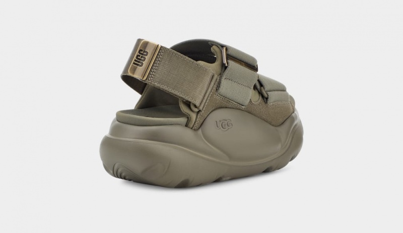 Sandały Damskie Ugg LA Streetwear Zamszowe Zielone | XIN-160752