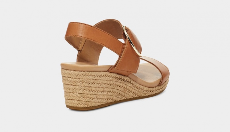 Sandały Damskie Ugg Navee Brązowe | MYC-251806