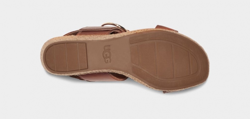 Sandały Damskie Ugg Navee Brązowe | MYC-251806