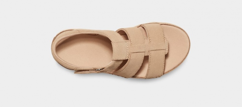 Sandały Dziecięce Ugg Goldenstar Paskiem Brązowe | YBR-561380