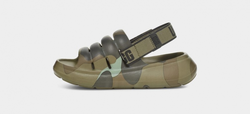 Sandały Dziecięce Ugg Sportowe Yeah Camopop Zielone | YEW-740936