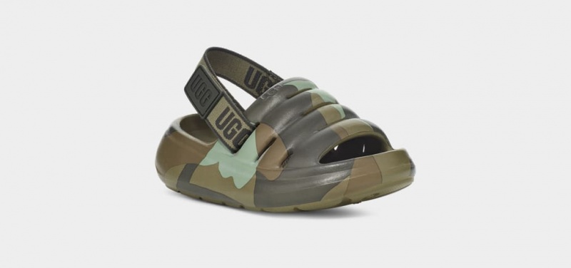 Sandały Dziecięce Ugg Sportowe Yeah Camopop Zielone | LSP-796185