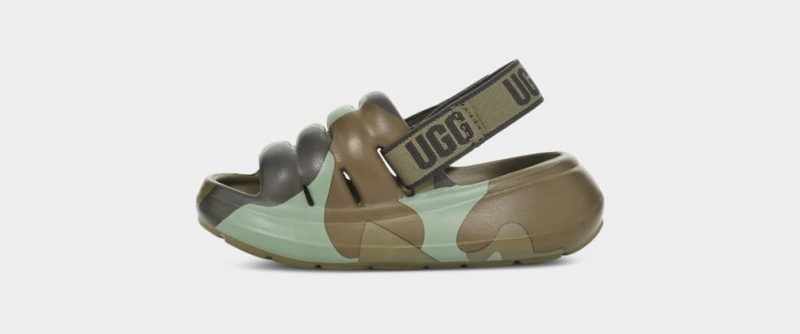 Sandały Dziecięce Ugg Sportowe Yeah Camopop Zielone | LSP-796185