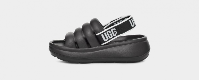 Sandały Dziecięce Ugg Sportowe Yeah Czarne | GRB-619450