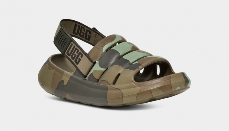 Sandały Męskie Ugg Sportowe Yeah Camopop Zielone | NHZ-263481