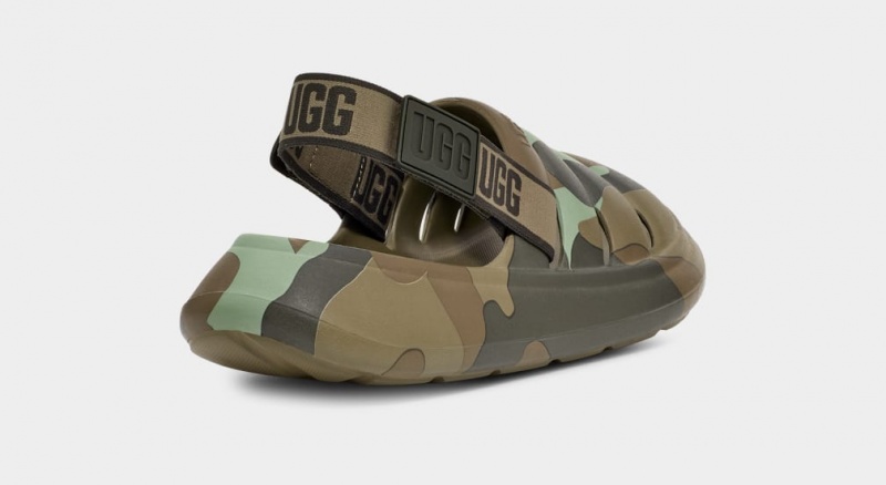 Sandały Męskie Ugg Sportowe Yeah Camopop Zielone | NHZ-263481