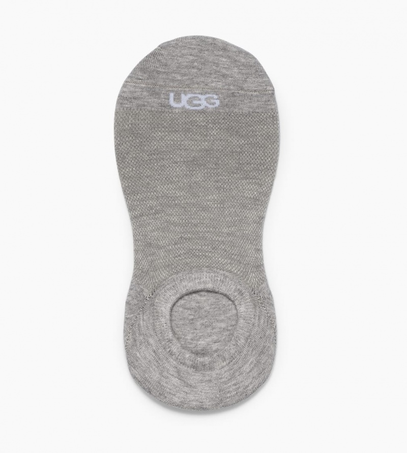 Skarpety Damskie Ugg Stela No Show 3 Pack Białe Szare Czarne | YWR-251946