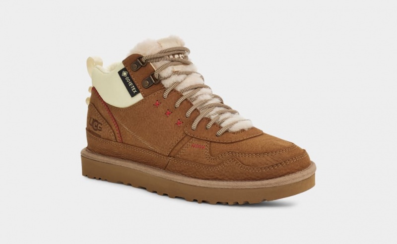 Trampki Damskie Ugg Highland Hi GoreTex Brązowe | HGC-901835