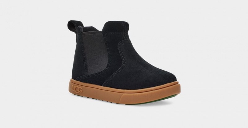 Trampki Dziecięce Ugg Hamden II Czarne | ZFH-350214