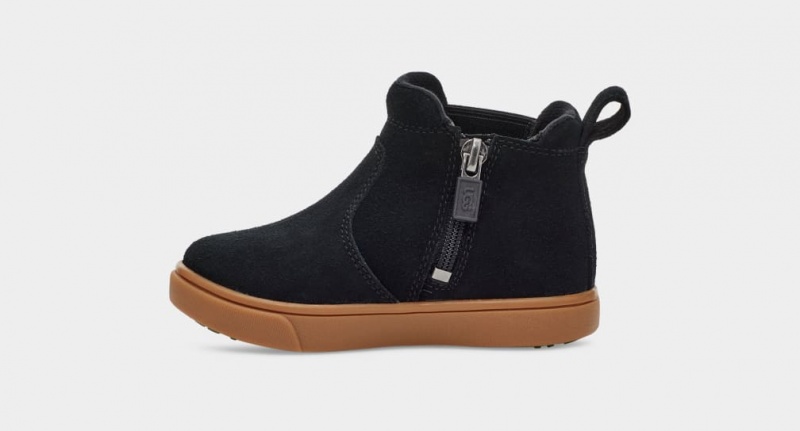 Trampki Dziecięce Ugg Hamden II Czarne | ZFH-350214