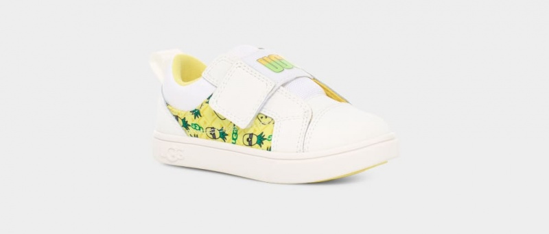 Trampki Dziecięce Ugg Rennon Low Pineapple Stuffie Białe | PJA-436128