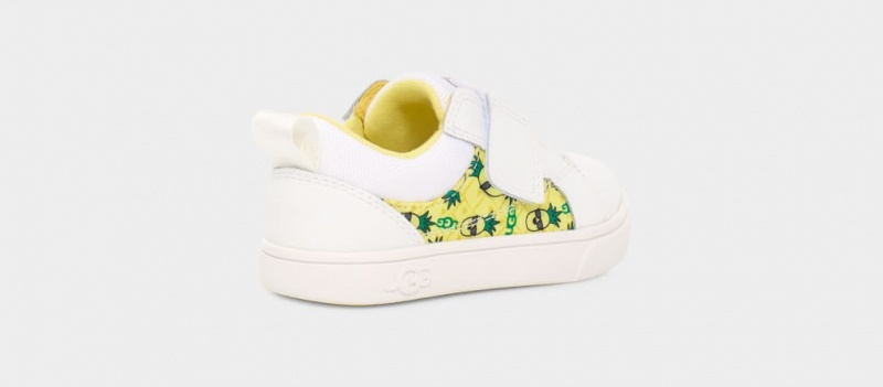 Trampki Dziecięce Ugg Rennon Low Pineapple Stuffie Białe | PJA-436128