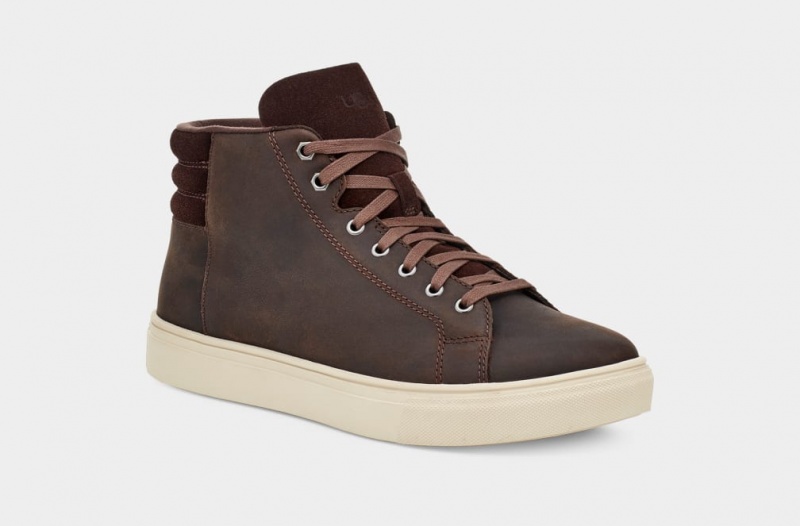 Trampki Męskie Ugg Baysider High Weather Brązowe | ONX-897120