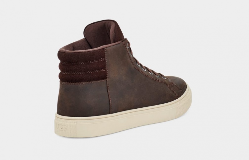 Trampki Męskie Ugg Baysider High Weather Brązowe | ONX-897120